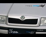 Škoda Octavia - Lišta masky - chrom (Autostyl Janko)
