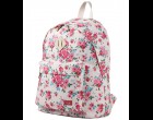 Troop London TRP0384 Školní batoh klasického vzhledu - Beige Floral